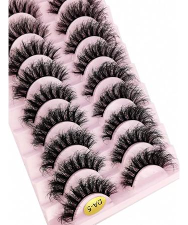 10pairs Densely Curled 3d Faux Mink Eyelashes For Natural-looking Lengthening Cross-over Voluminous Curly Lashes Suitable For Daily Wear And Stage Makeup (Style 3) - Buy Online on GoSupps.com