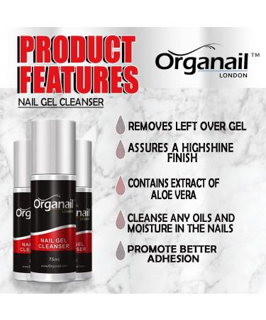 Organail Pro Nail Cleanser for Gel Polish Removal & Nail Prep| For Professional Gel Polish Remover Kit (Works on Gel Shellac or Acrylic) - Buy Online on GoSupps.com