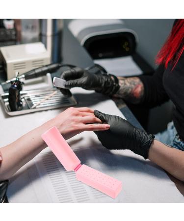 Lurrose Box grinding head storage box Nail Manicure supplies professional nail kit nail care kit manicure pedicure kit Nail Drill Holder Nail Bit Holder nail art tools shell Multiple slots - Buy Online on GoSupps.com