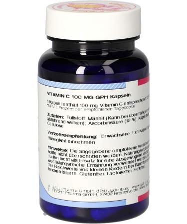 Buy Gall Pharma Vitamin C 100 mg Capsules - 60 Pieces | Boost Immunity & Health | International Shipping - Buy Online on GoSupps.com