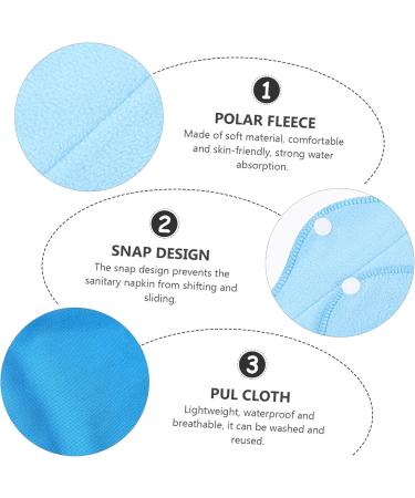 Beavorty Women's 6-Ply Reusable Menstrual Pads | Polarfleece Washamm Fabric Panty Liners | Eco-Friendly & Comfortable - Buy Online on GoSupps.com