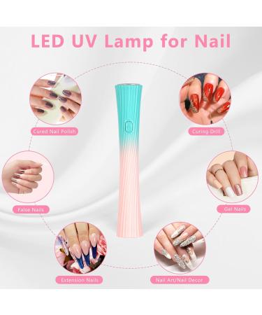 Uraqt Mini UV Lamp for Gel Nails Rechargeable LED Nail Dryer for Quick Drying & Nail Polish Build-Up - Buy Online on GoSupps.com