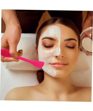 FRCOLOR 4 Pcs Facial Cleansing Brush Manual Silicone Facial Scrubber Silicone Cleaning Brush Scrubber Massager Silicone Brush Silicone Stick Cleasing Milk Handheld Rosyx2pcs 16.5*3cmx2pcs - Buy Online on GoSupps.com