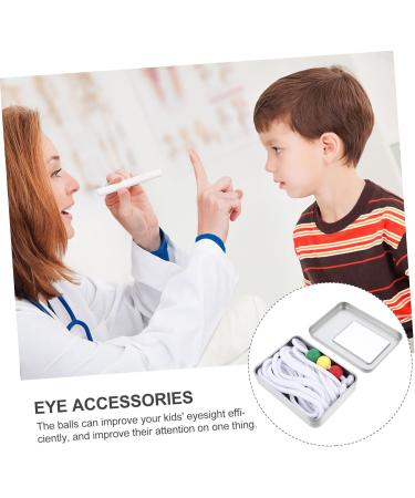 Buy Lurrose Children's Low-Vision Training Toy Strabismus Cord with 3 Colored Balls | Exercise Plastic Eye Accessories for Kids - Buy Online on GoSupps.com