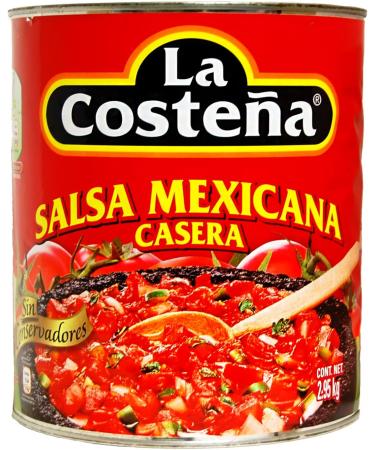 La Costena Salsa Mexicana Casera 2.8kg / Mexican Salsa Sauce in Large Can Spicy & Chunky Red Salsa Sauce - Buy Online on GoSupps.com