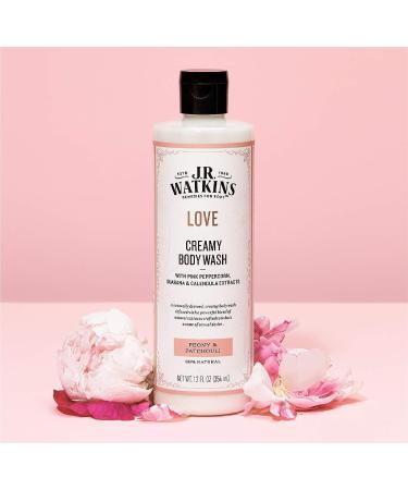 J.R. Watkins Peony & Patchouli Love Creamy Body Wash - 12 fl oz - Buy Online on GoSupps.com
