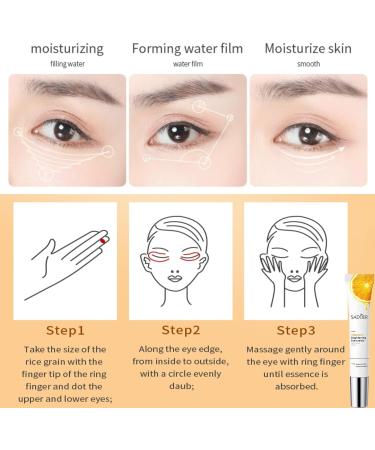 Vitamin C Eye Cream for Dark Circles and Puffy Eyes Brighten Instant Tightener Under Eye Repair Cream Hydrating Brightening Anti Aging Eye Bags Remover Wrinkle Filler Eye Serum for All Skin Types - Buy Online on GoSupps.com