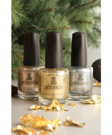JESSICA Custom Colour Nail Polish Glitzy Gold 14.8ml - Buy Online on GoSupps.com