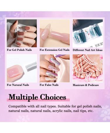 Lavender Violets Matte Gel Top Coat - Long Lasting Shine | No Wipe | Base Coat for Gel Nail Polish - 0.4 Fl Oz/12ml (F807) - Buy Online on GoSupps.com