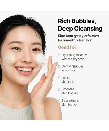 MIDHA Rice Tone Up Cream 1.69fl.oz. + Bran Scrub Foam 5.07fl.oz. Korean Facial Cleanser Soft Micro-Foam Face Wash with Balanced pH & Hydrating Natural Tone-Up Makeup Base - Buy Online on GoSupps.com