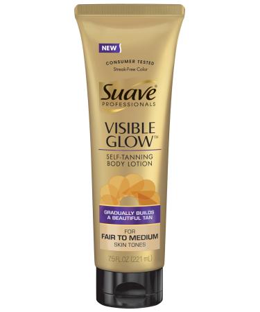 Suave Professionals Visible Glow Self-Tanning Body Lotion  Fair to Medium 7.5 oz