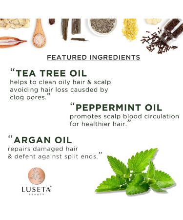 Luseta Tea Tree & Mint Conditioner 33.8 Oz - Refreshing Anti-Dandruff Scalp Care Infused with Peppermint Oil Paraben & Sulfate Free - Buy Online on GoSupps.com