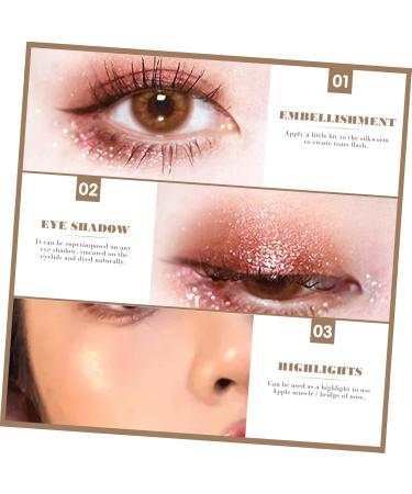 BIUDECO 2pcs Eyeshadow Liquid Eye Shadow Eye Makeup Make up Shampoo+shield Cosmetics Plastic - Buy Online on GoSupps.com