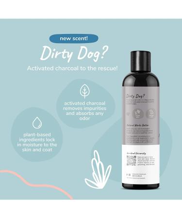 Kin+Kind Charcoal Natural Dog Shampoo - Patchouli Scent, 12 fl oz | Eco-Friendly & Grain-Free - Buy Online on GoSupps.com