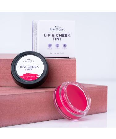 Everyday Lip & Cheek Tint for Women | Long-Lasting Vegan Poppy Pink Lip Tint with Vitamin E Oil - 0.2 FL Oz | Shop Now - Buy Online on GoSupps.com