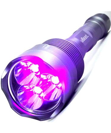 uvBeast New V3 385-395nm Black Light UV Flashlight - HIGH Power Upgraded Triple Broad Band LEDs Best for Professional/Commercial Use - USA Stock - UK Design
