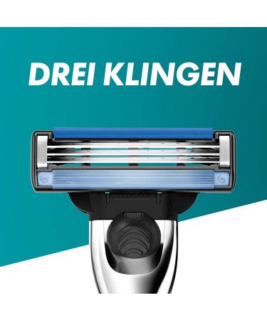 Buy Gillette Mach3 Turbo Razor Blades - 5 Replacement Blades for Men's Wet Razors - Superior 3-Fold Turbo Blade Technology - Buy Online on GoSupps.com