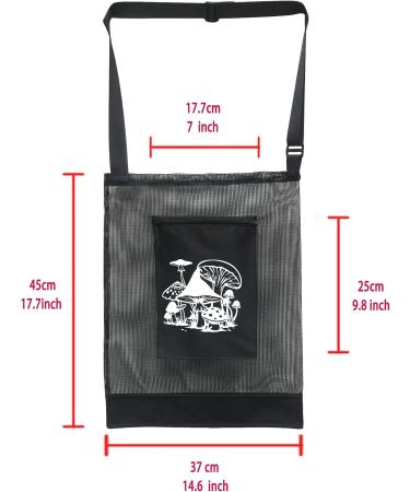 KLOSHANE Mushroom Foraging Bag - Strong Mesh Harvesting Pouch & Apron for Bushcraft - Buy Online on GoSupps.com