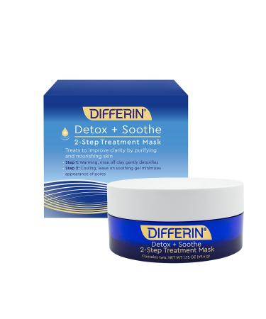 Differin Detox + Soothe 2-Step Treatment Beauty Mask 1.75 oz (49.6 g)