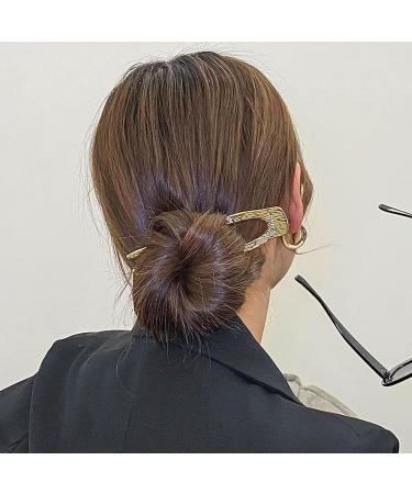 TseenYi U Sticks Hair Pins Gold Hair Sticks Pin Vintage French Updo Hairpin Metal Hair Fork Barrette Minimalist Updo Bun Chignon Pin Accessories for Women and Girls Gifts - Buy Online on GoSupps.com