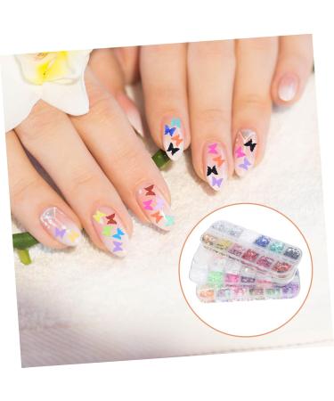 FRCOLOR 4 Boxes Nail Art Sequins Accessories Nail Polish Accessories 3d Star Nail Decals Butterflies Nail Sequins Nail Decor Nail Rhinestones Nail Accessories Manicure Tools Plastic Flash - Buy Online on GoSupps.com