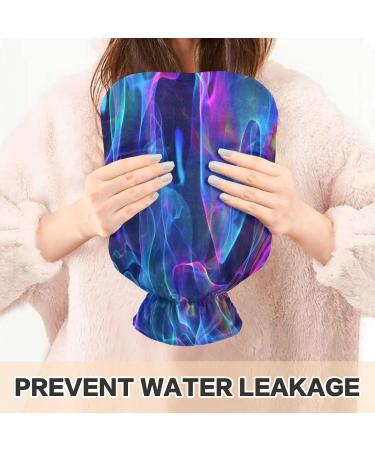 Multiple-Colored 2L Hot Water Bottle with Plush Cover - Ideal Winter Warmer for Kids Men & Women - Buy Online on GoSupps.com