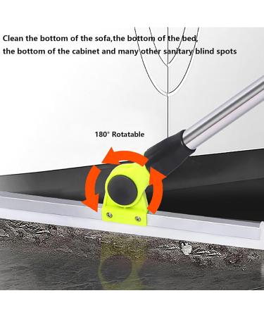 Silicone Broom with 51 Long Handle Silicone Brooms for Floor Cleaning Squeegee for Floor for Concrete Floor Bathroom Tile - Buy Online on GoSupps.com