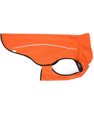 Mile High Life Adjustable Waterproof Pet Jacket - Small Orange Hundersmantel with Reflective Strip - Light Rain Clothing for Dogs - Buy Online on GoSupps.com