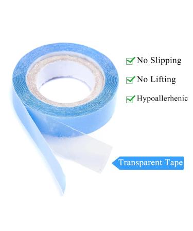 Blue Lace Front Support Tape Roll | Waterproof Wig & Toupee Tape | Clear Double-Sided Super Hold Strips (1/2 Inch 3 Yards - Buy Online on GoSupps.com