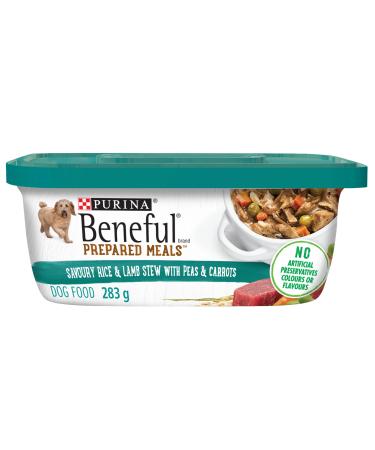 Beneful Prepared Meals Wet Dog Food Rice and Lamb Stew - 283 g Tub (8 Pack)