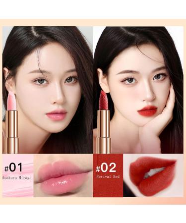 Knixhult Velvet Matte Lipstick Set - 2023 New 4 Colors, Waterproof & Long Lasting | Elegant Leather Chain Bag - Pink - Buy Online on GoSupps.com