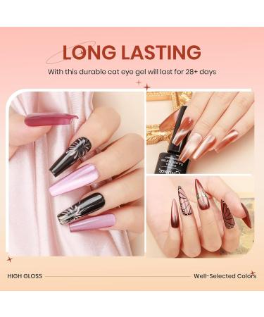 9D Cat Eye Gel Nail Polish Set | 12 Colors Holographic Glitter Cateye Gel Polish | Soak Off UV Gel for DIY Manicure Salon - SUPWEE - Buy Online on GoSupps.com