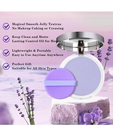 Lavender Face Setting Powder - Oil Control & Matte Finish | Long-Lasting Makeup with Mini Puff - Buy Online on GoSupps.com