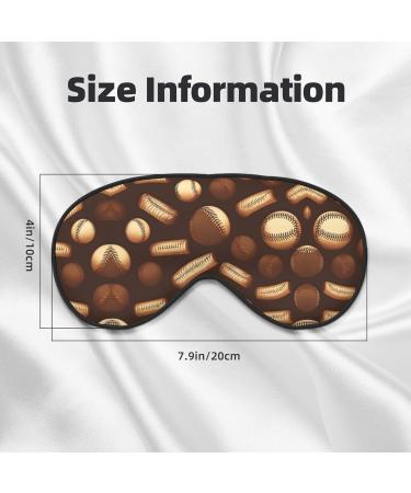 Buy Retro Brown Print Sleep Eye Mask | Soft Eyeshade for Travel & Naps | Unisex Design - International Shipping Available - Buy Online on GoSupps.com