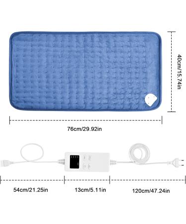 Shop Safe Electrical Heating Pillows - Fast Heating 6 Temp Levels & Auto Shutdown (40x76 cm) - Comfortable Gray Design - Buy Online on GoSupps.com