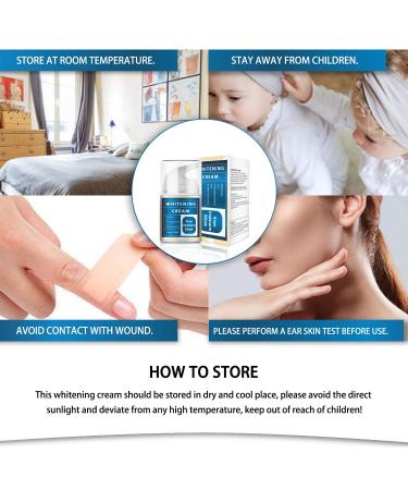 Underarm Whitening Cream | Skin Lightening & Brightening for Intimate Areas | Dark Spot Remover for Neck Elbow Knees & Bikini - 1.8oz - Buy Online on GoSupps.com