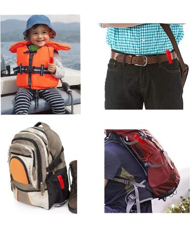 20 Pcs Plastic Emergency Safety Whistle Set with Lanyard - Red and Orange - Buy Online on GoSupps.com