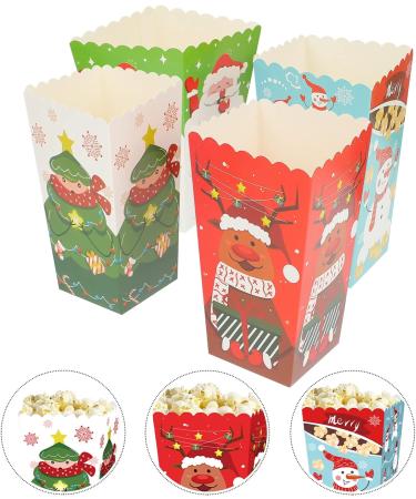 Gatuida 12pcs Boxes Christmas Popcorn Box Holiday Present Boxes Popcorn Party Supplies Xmas Gift Bags Party Popcorn Boxes Open Top Popcorn Boxes Christmas Popcorn Bags Dessert Paper Elk - Buy Online on GoSupps.com