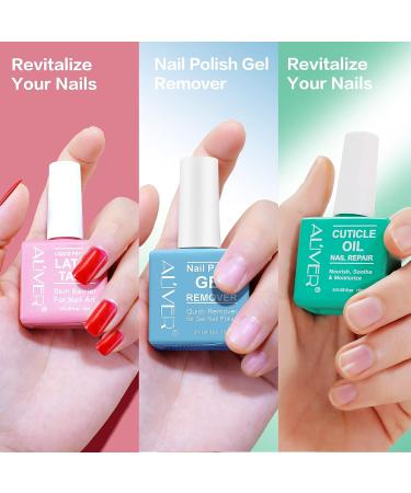 Quick Gel Nail Polish Remover Kit | Remove Gel Polish in 3-5 Minutes | Includes Cuticle Oil & Latex Tape | Easy & No-Soak Gel Remover - Buy Online on GoSupps.com