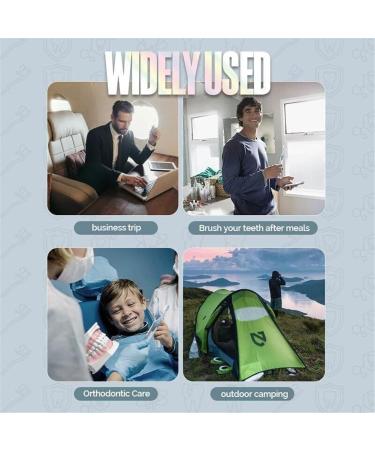 3-in-1 Travel Toothbrush Set with Soft Bristles & Refillable Toothpaste Tube - Portable Camping & Travel Accessories (White 1 Piece) - Buy Online on GoSupps.com