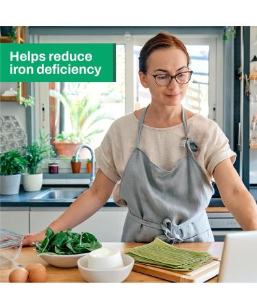 Vitasave Iron Bisglycinate High Absorption Iron Supplement for Energy, Anemia & Immune Support Gentle on Stomach Vegan, Non-GMO, Gluten-Free 120 Capsules (Made in Canada) - Buy Online on GoSupps.com