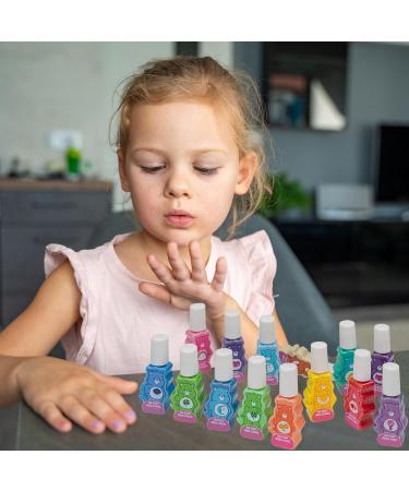 Care Bears Non-Toxic Nail Polish Set for Kids | 15 pcs with Stickers & Toe Spacers | Peelable & Quick Dry | Perfect Birthday Gift for Ages 3+ by Townley Girl - Buy Online on GoSupps.com