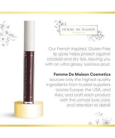 Lustre Lip Gloss - Moisturizing Long Lasting | Squalane & Vitamin E | Gluten Paraben & Phthalate-Free | Soft Natural Colors (Figue Noir 10) - International Shipping - Buy Online on GoSupps.com