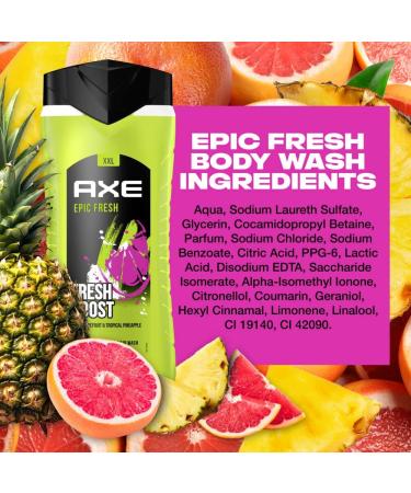 Epic Fresh Shower Gel for a Fresh Feel All Day 12h Unbeatable Scent 400ml - Buy Online on GoSupps.com