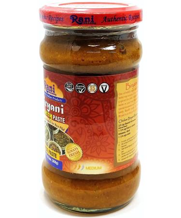 Rani Biryani Masala Curry Paste (Cooking Spice Paste for Indian Rice Dishes  Pullao/Pilau) 10.5oz (300g) Glass Jar  All Natural | Vegan | No Colors | Gluten Free | NON-GMO | Indian Origin SPICE PASTE 10.5 Ounce (Pack of 1) - Buy Online on GoSupps.com