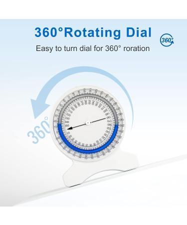 Cubesprings Inclinometer - Accurate Range of Motion Measurement | Leak-Proof Construction | Easy to Use Bubble Inclinometer for PT or Student - Buy Online on GoSupps.com