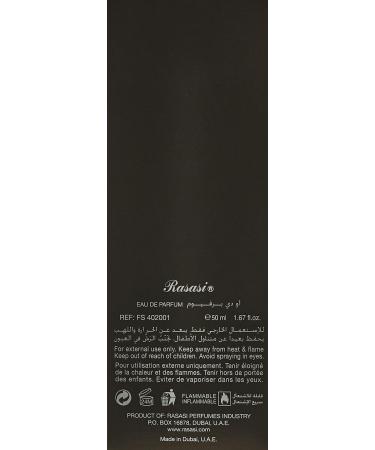 RASASI Fattan Pour Homme for Men Eau de Parfum Spray 1.7 Ounce Woody and Earthy - Buy Online on GoSupps.com