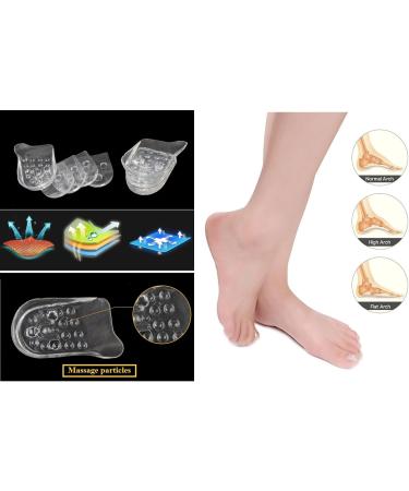 Silicone Heel Cushion - 5 Layer Gel Inserts for Men & Women | Soft Gel Anti-Slip Insole for Comfort & Support - Buy Online on GoSupps.com