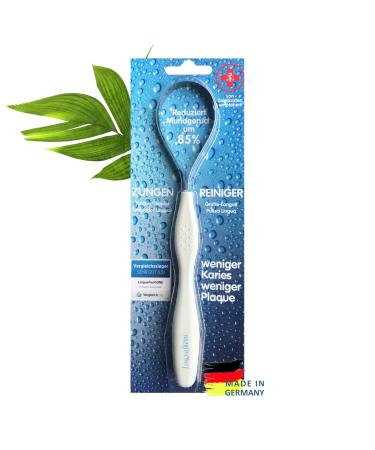 Tongue cleaner tongue scraper LinguafreshTREND made of surgical stainless steel rust-proof recommended by dentists