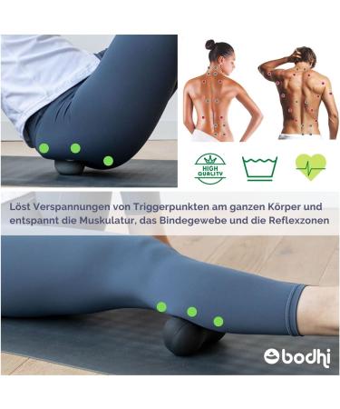 Bodhi Fascia Set - Peanut Ball & Flexible Massage Balls for Whole Body Self-Massage | 6.5 cm Diameter | International Shipping - Buy Online on GoSupps.com